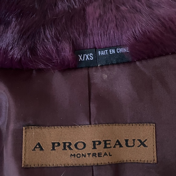 Vintage Magenta/Purple Fur Jacket - Picture 2 of 10